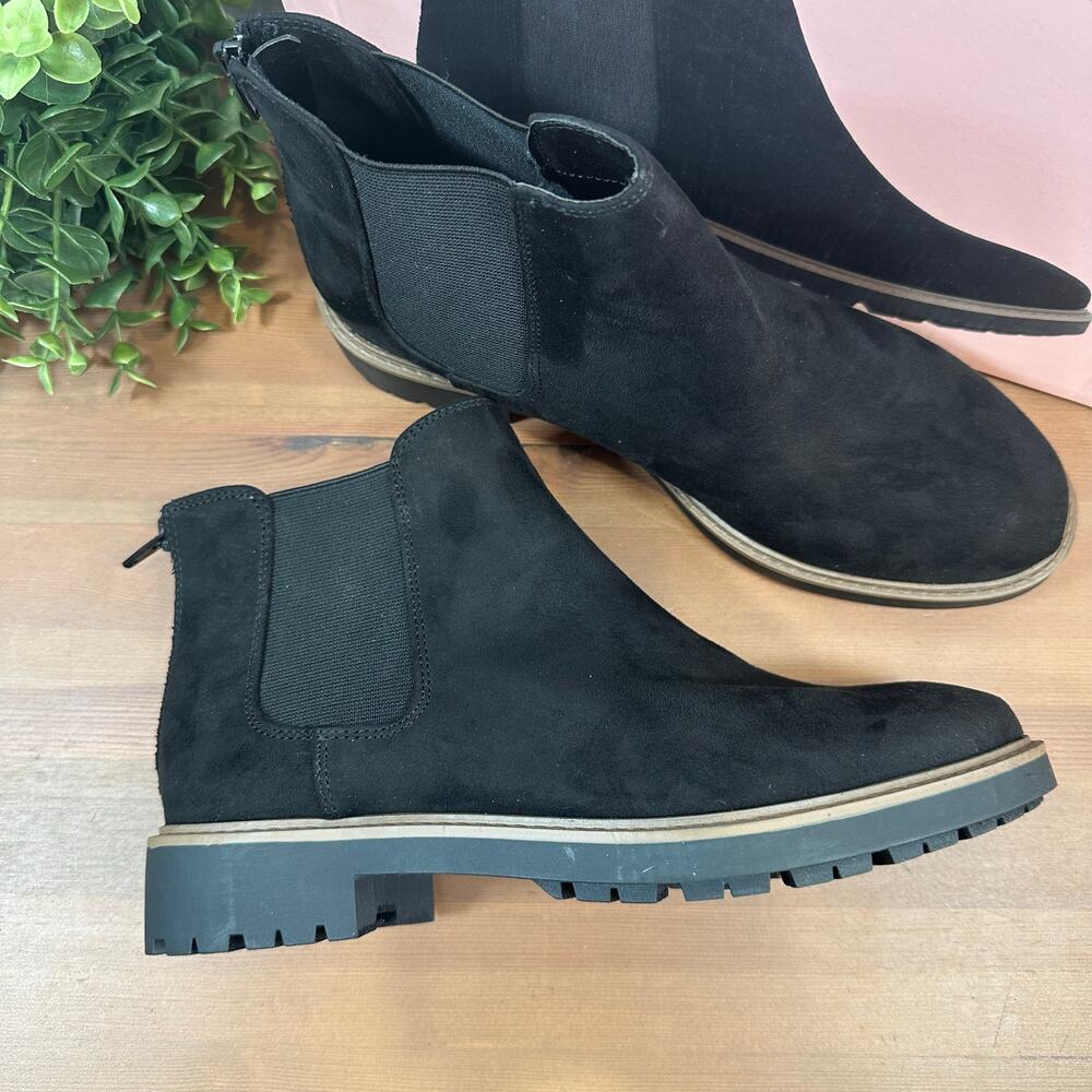Kensie Women's Sandor Black Suede Ankle Boots Size 9‎
